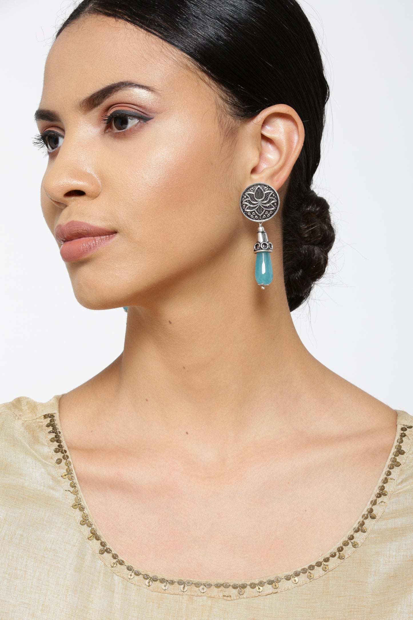 The Drop Collection Aqua Earring