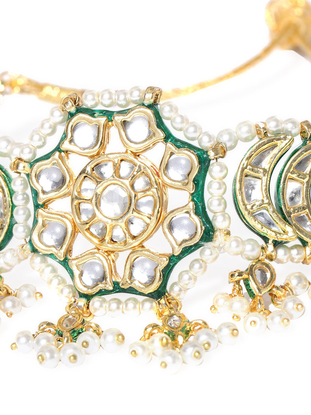 Jodha Choker Set with Earrings and Maangtikka Set