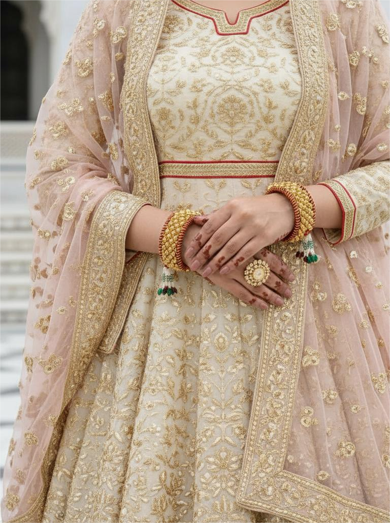 Firoza Royal Enchantress Ponchi Red 2.6