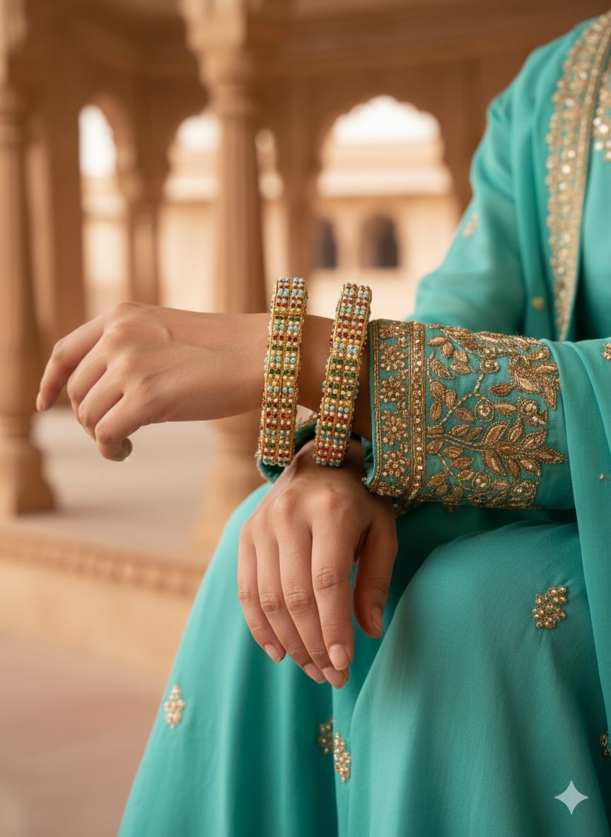Firoza Gulbahar Bangle Set