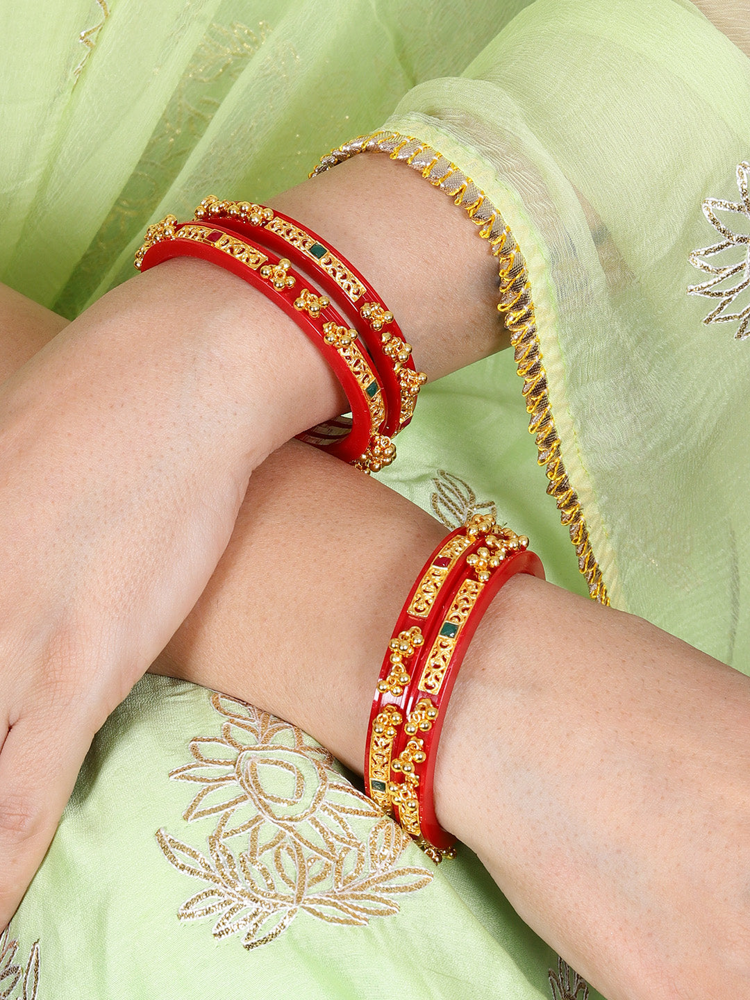 Firoza Patalavani Vilas Bangle Set