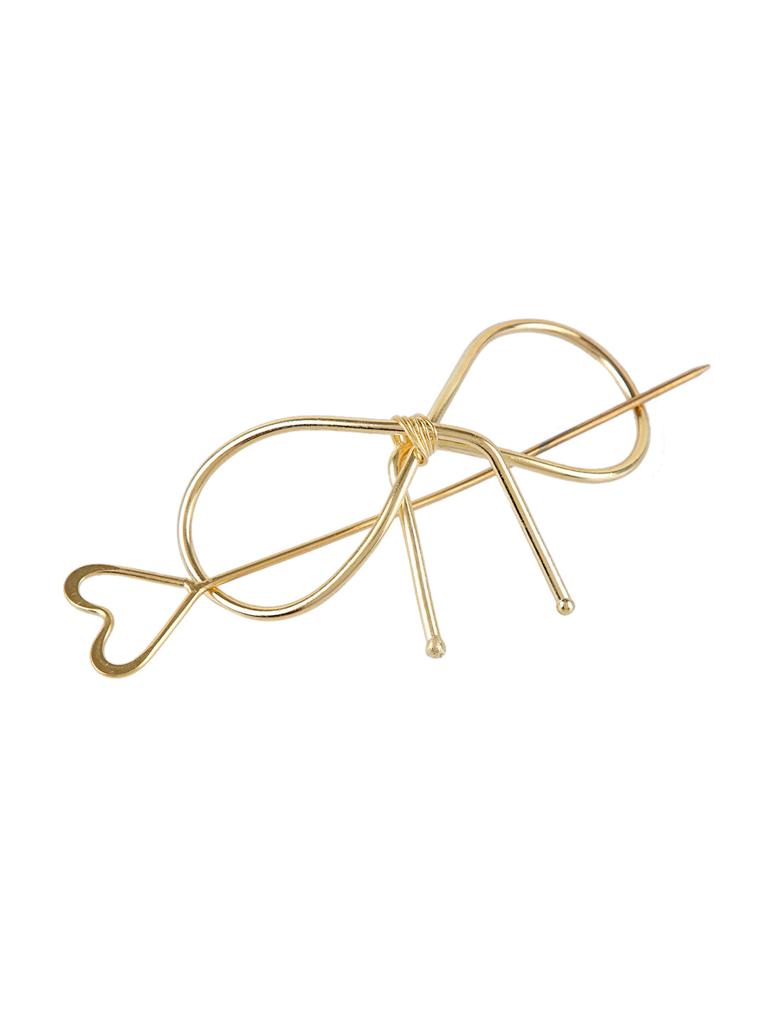 Bows and Hearts Bun Stick