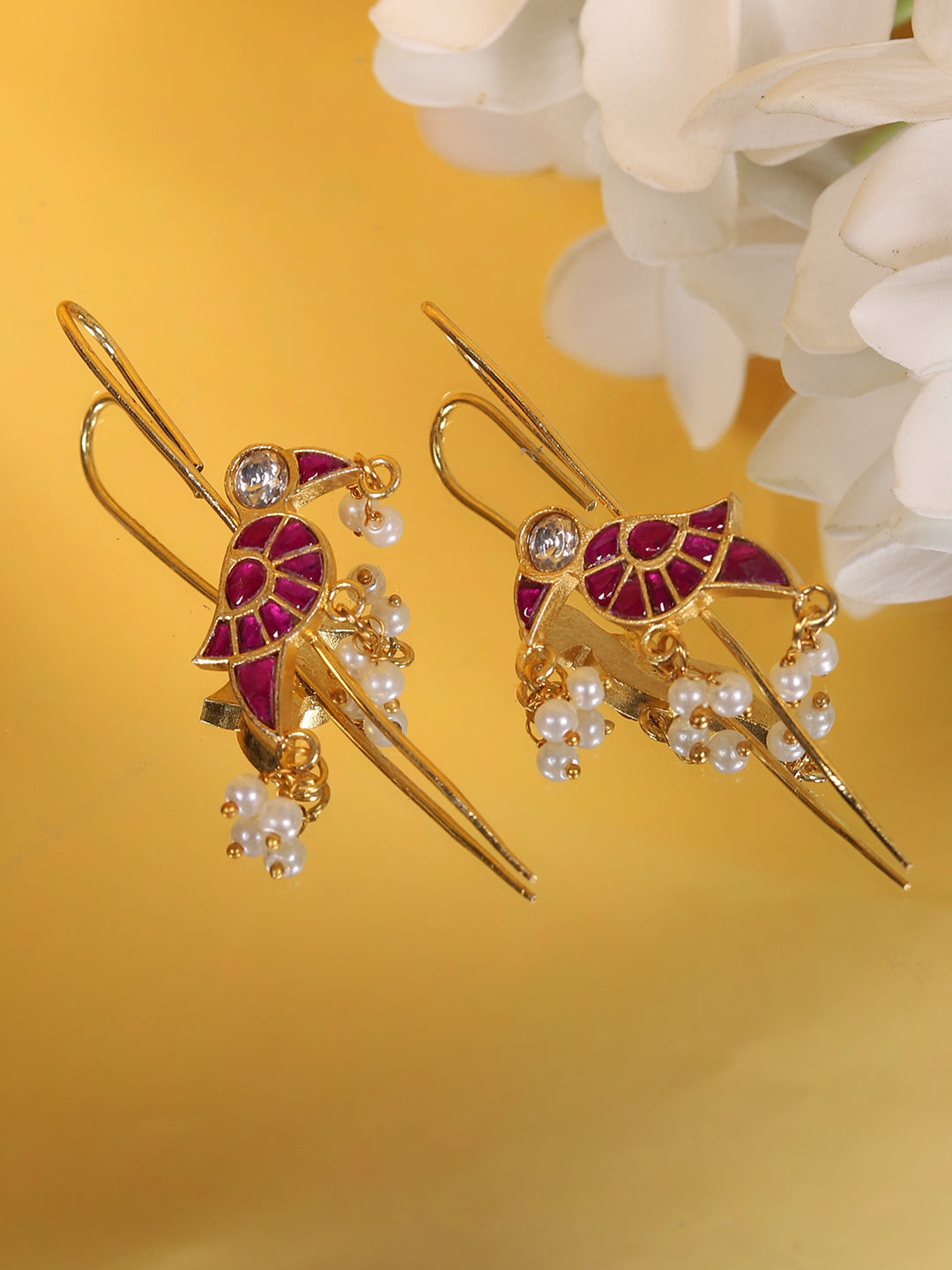 Rani Pink Ear Cuffs