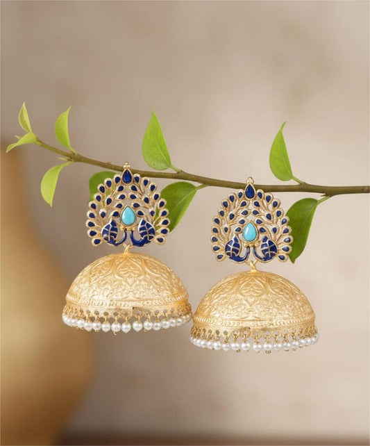 Firoza Mayur Manjari Jhumkas