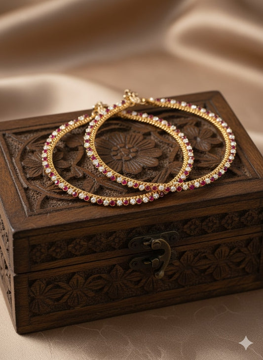 Firoza Vasantika Anklets