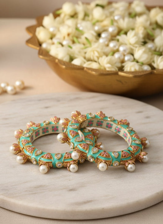 Firoza Rangrez-E-Bahar Bangle Set