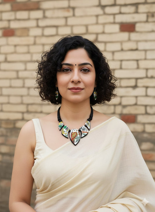 Vanarasa Terracota Necklace Set