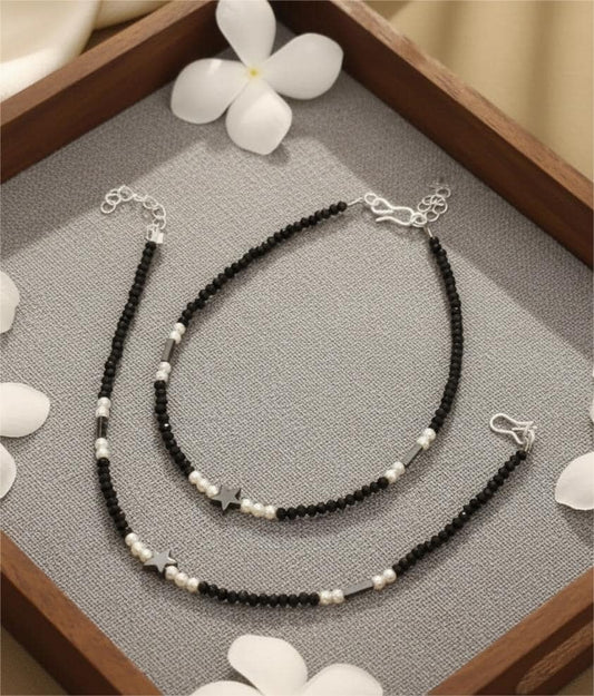 Firoza Do Taara Anklets