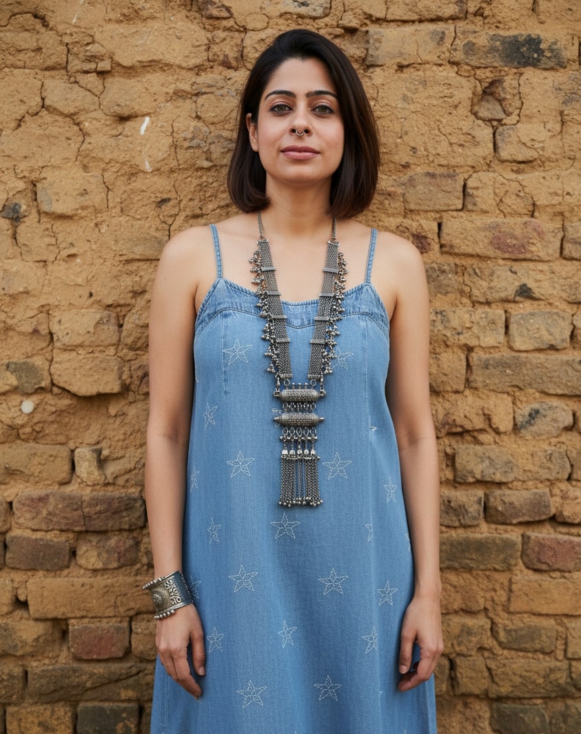 Chakori Oxidized Tribal Neckpiece