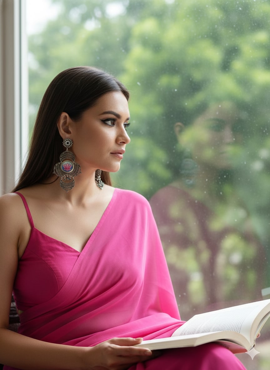 Tamaara Hand Painted Coin Earrings