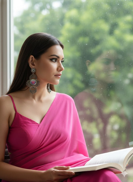 Tamaara Hand Painted Coin Earrings