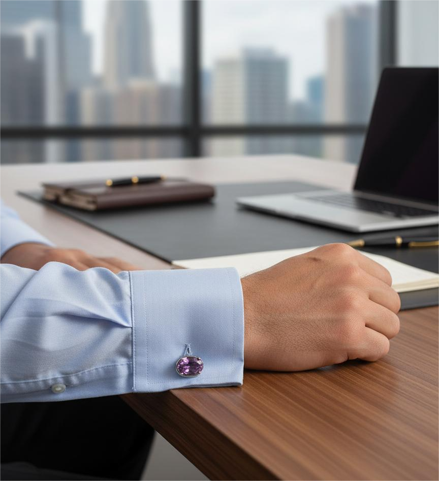 Firoza Twlight Edge Cufflinks