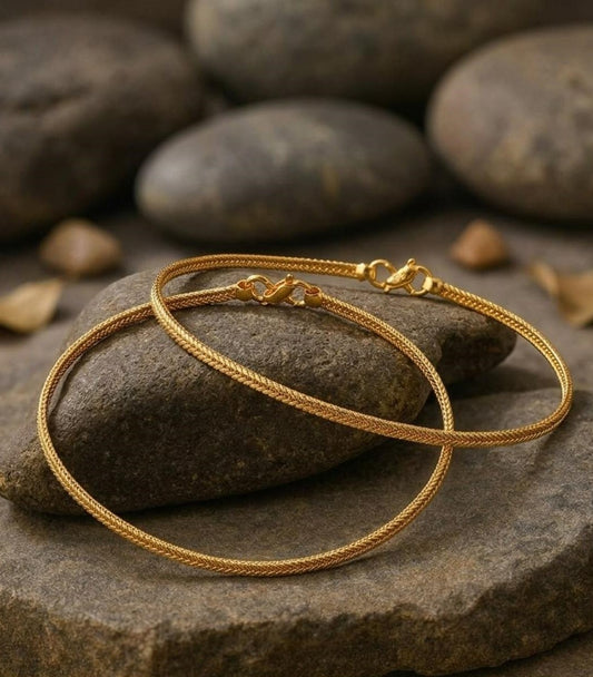 Firoza Sunehri Gold Plated Anklet