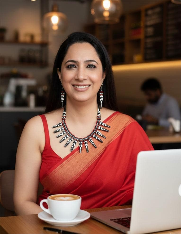 Kabila Noir Terracota Necklace Set