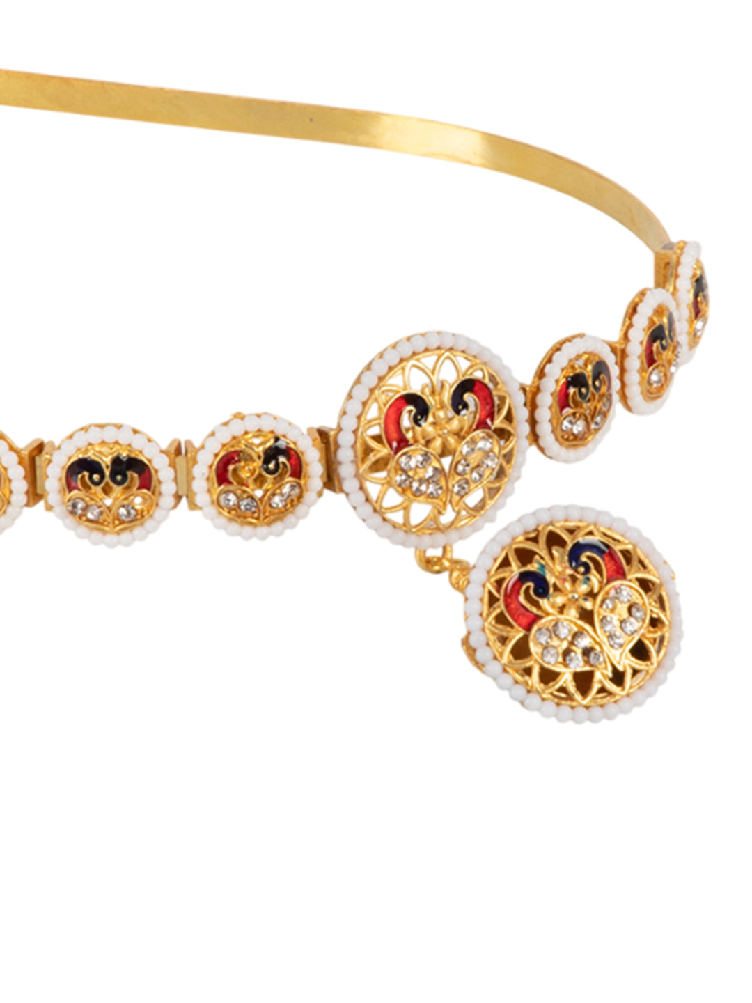 Mrig Joda Sheeshphool with Borla Hairband