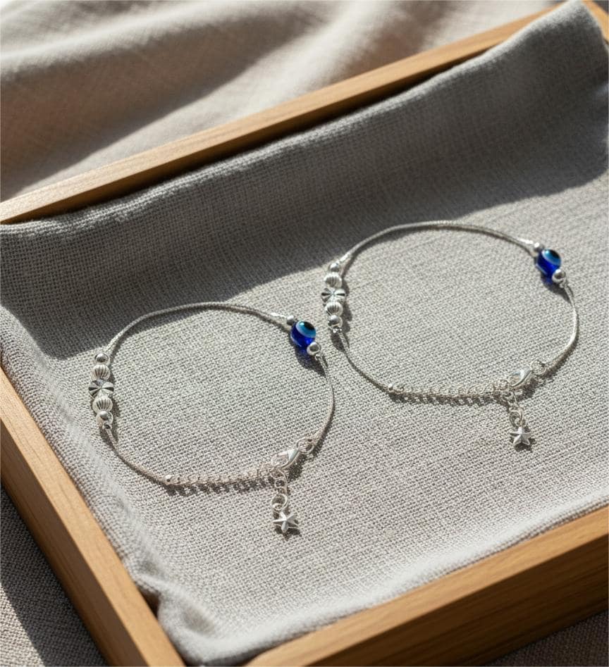 Firoza Line of Sight Anklets