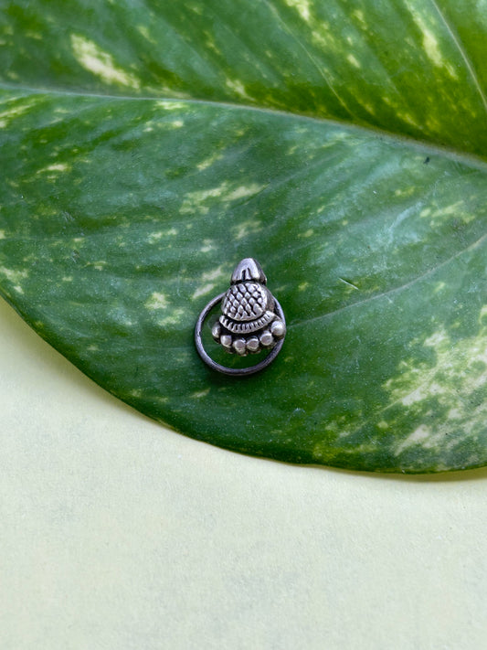 Paduka  Pure Silver Nosepin