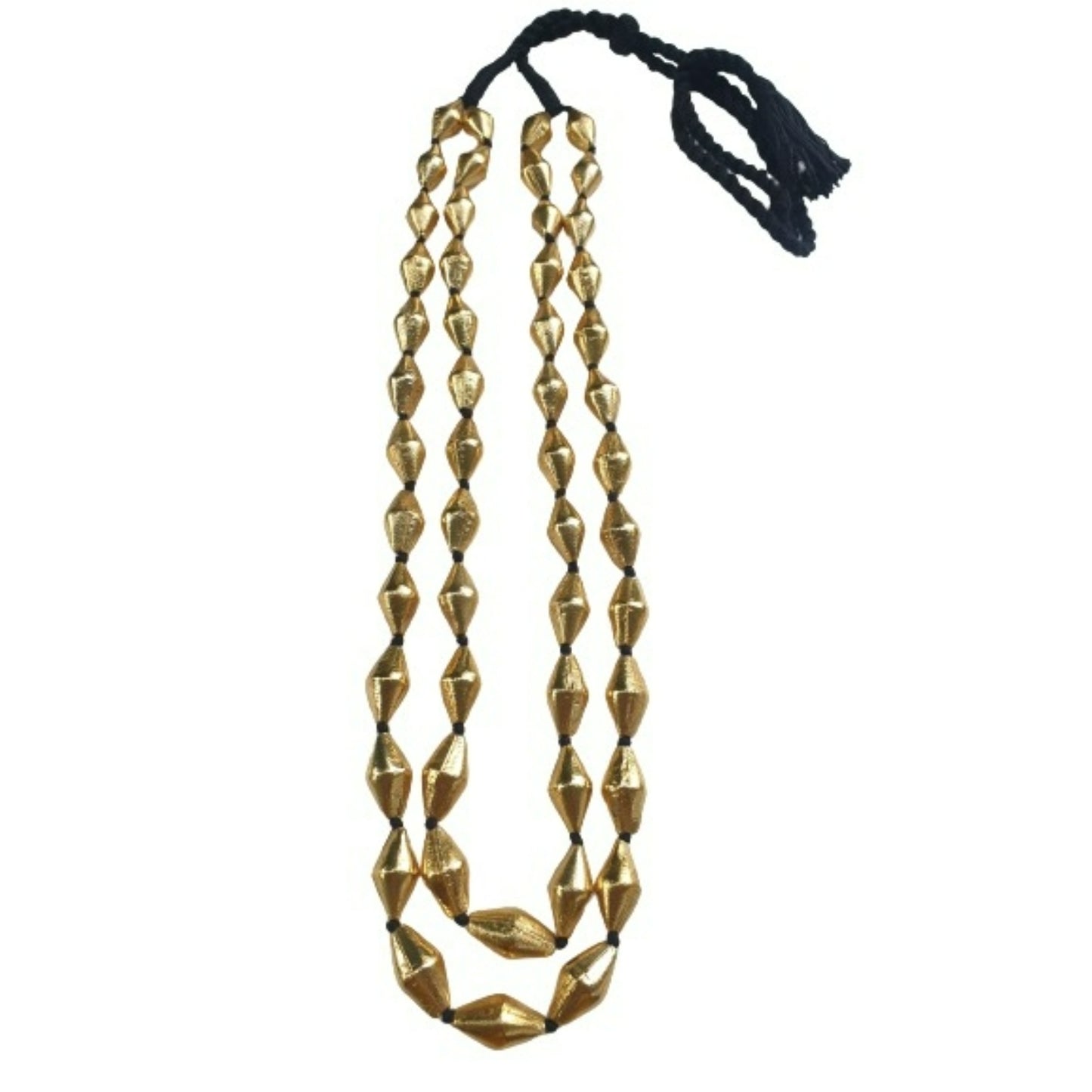 Golden Elaichi Double String Mala