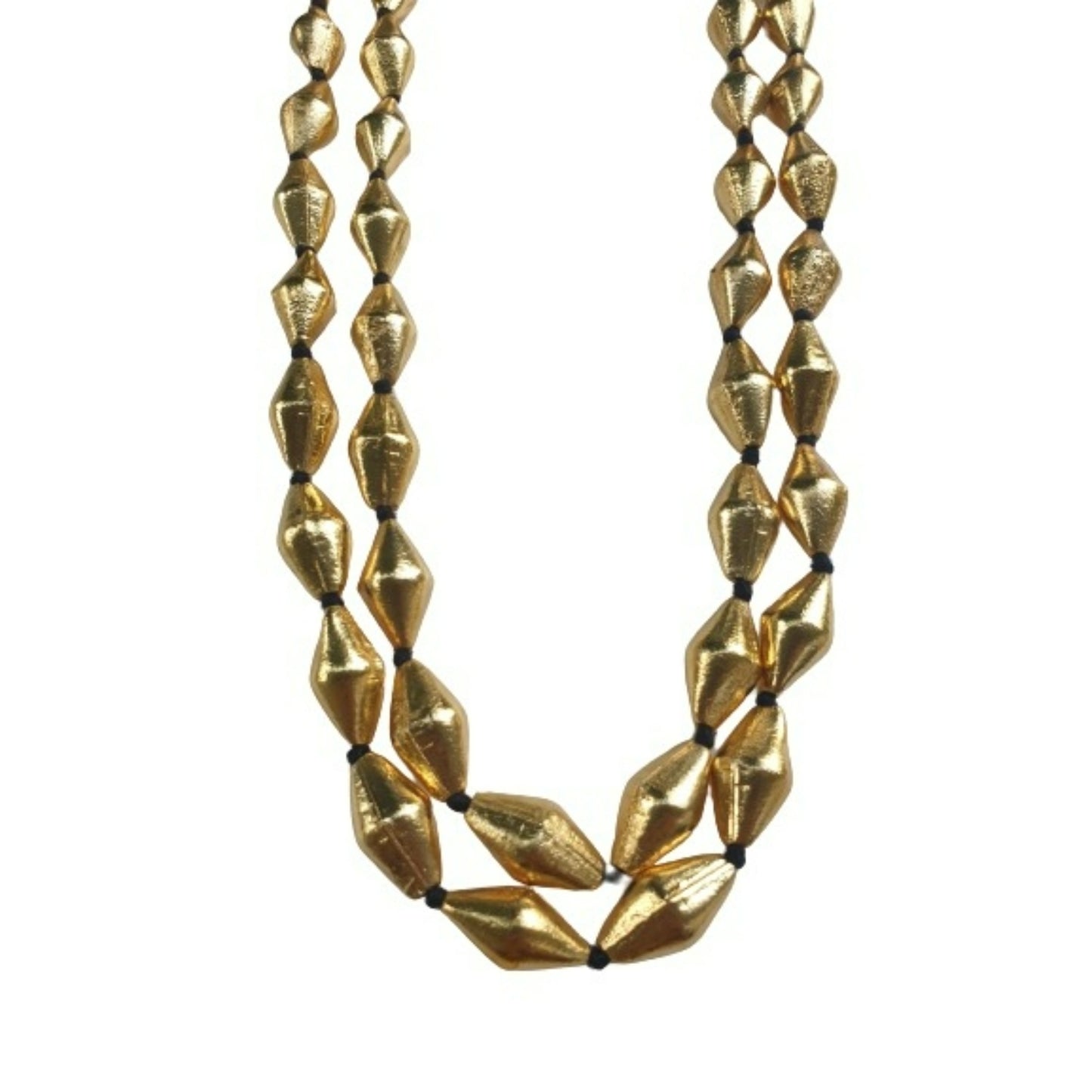 Golden Elaichi Double String Mala