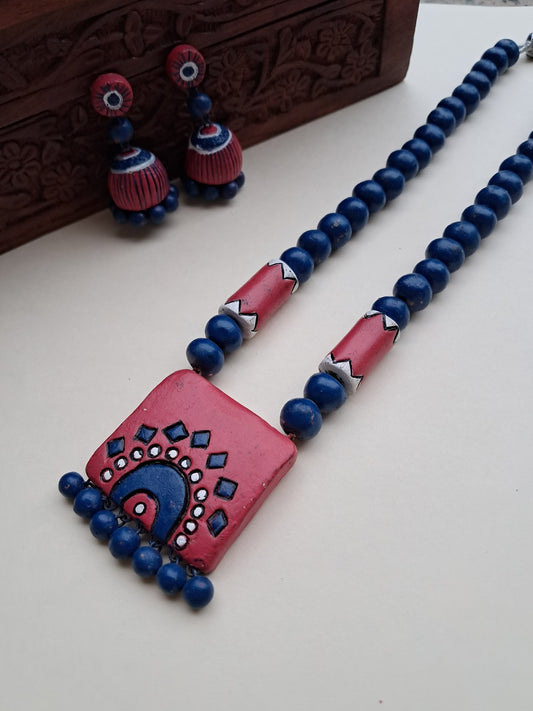 Twlight Tones Terracota Necklace Set