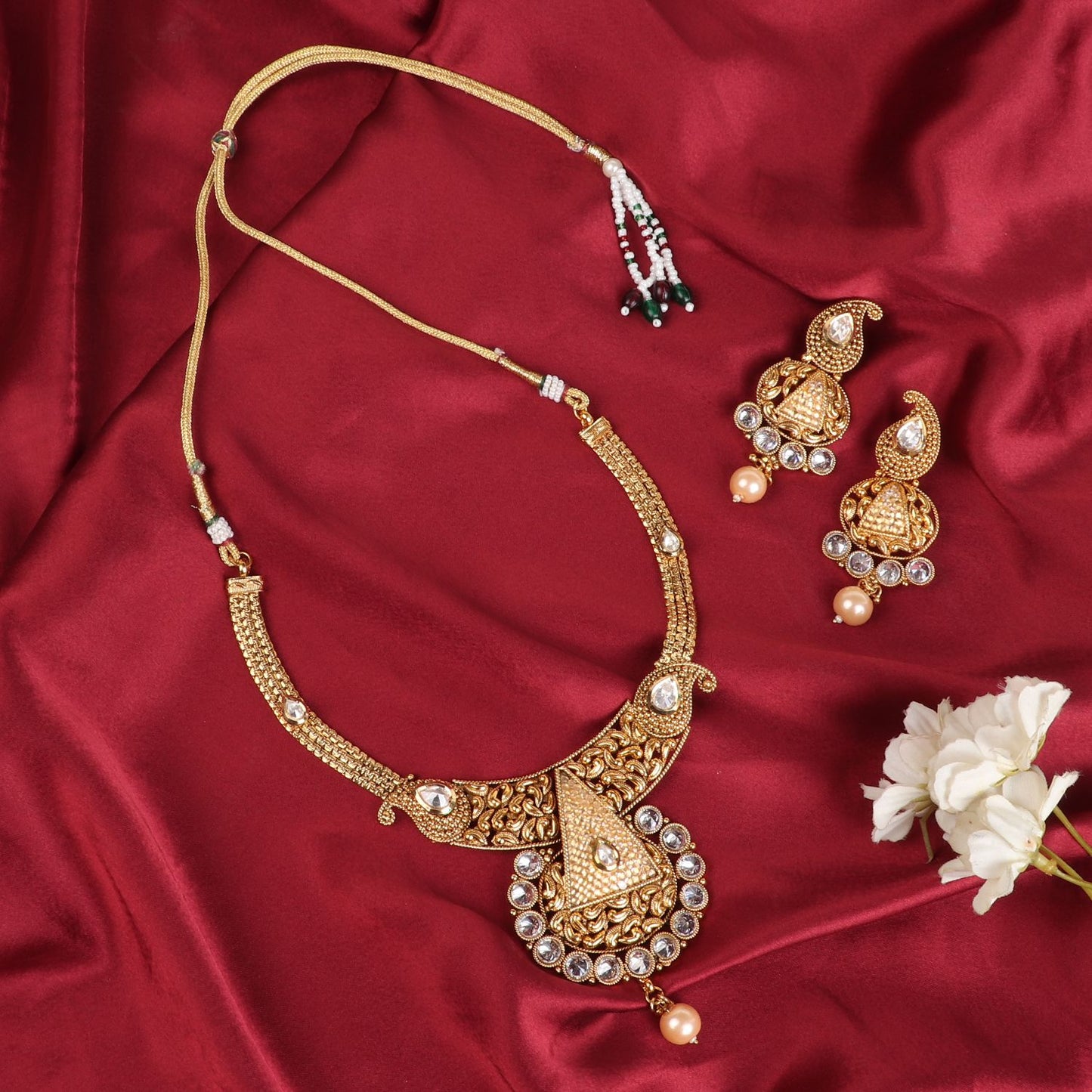 Swarna Swati Polki Necklace Set