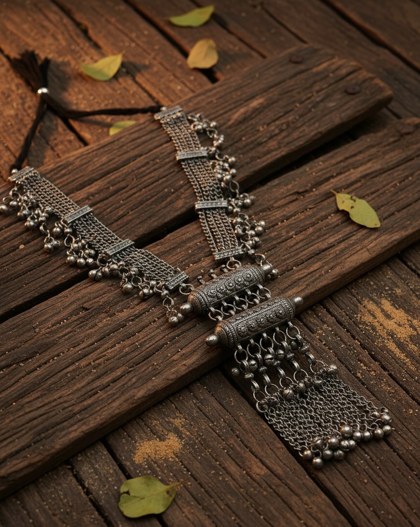 Chakori Oxidized Tribal Neckpiece