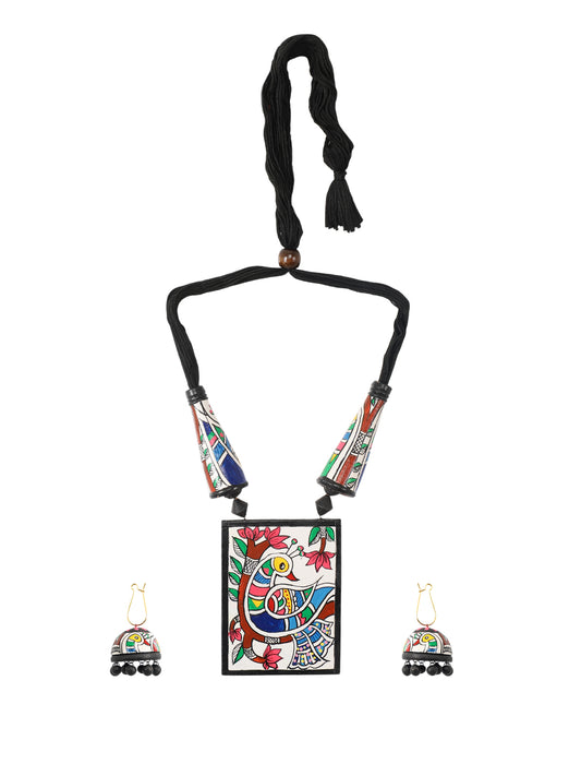 Firoza Banita Madhubani Terracotta Necklace Set