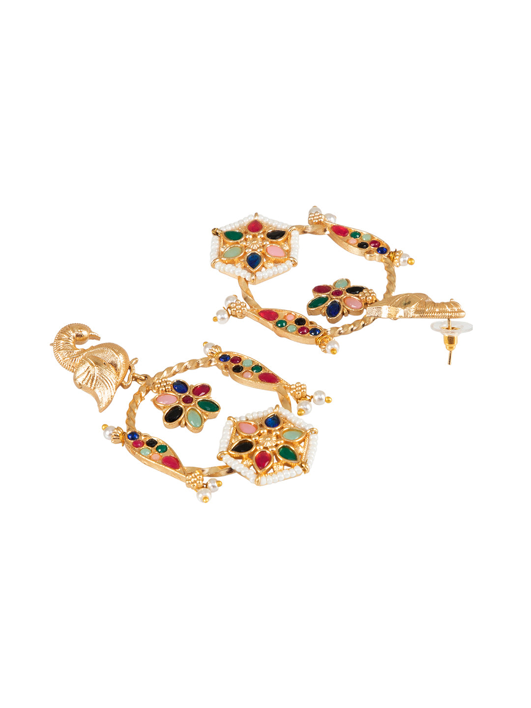 Firoza Megh Mayur Earrings