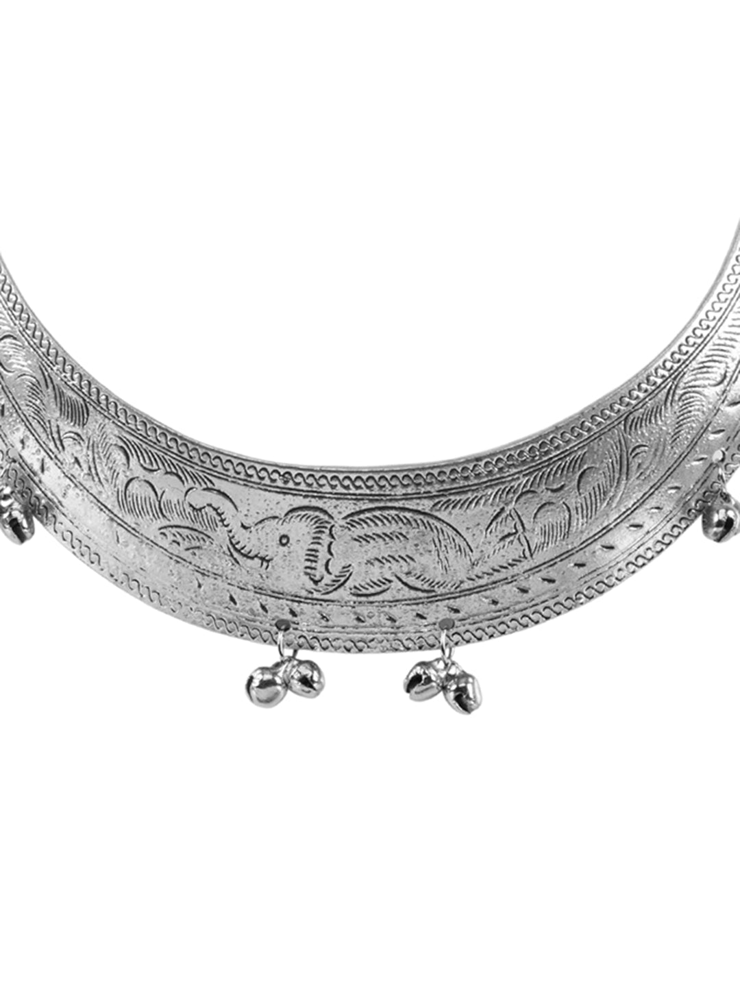 Firoza Oxidized Tribal Choker Hasli