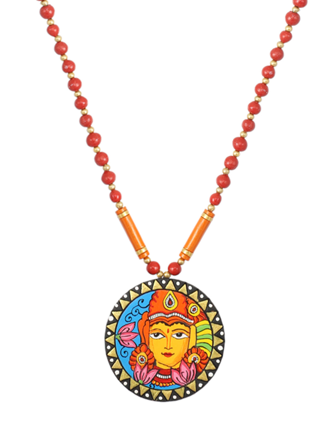 Firoza Devi Padma Terracotta Necklace Set