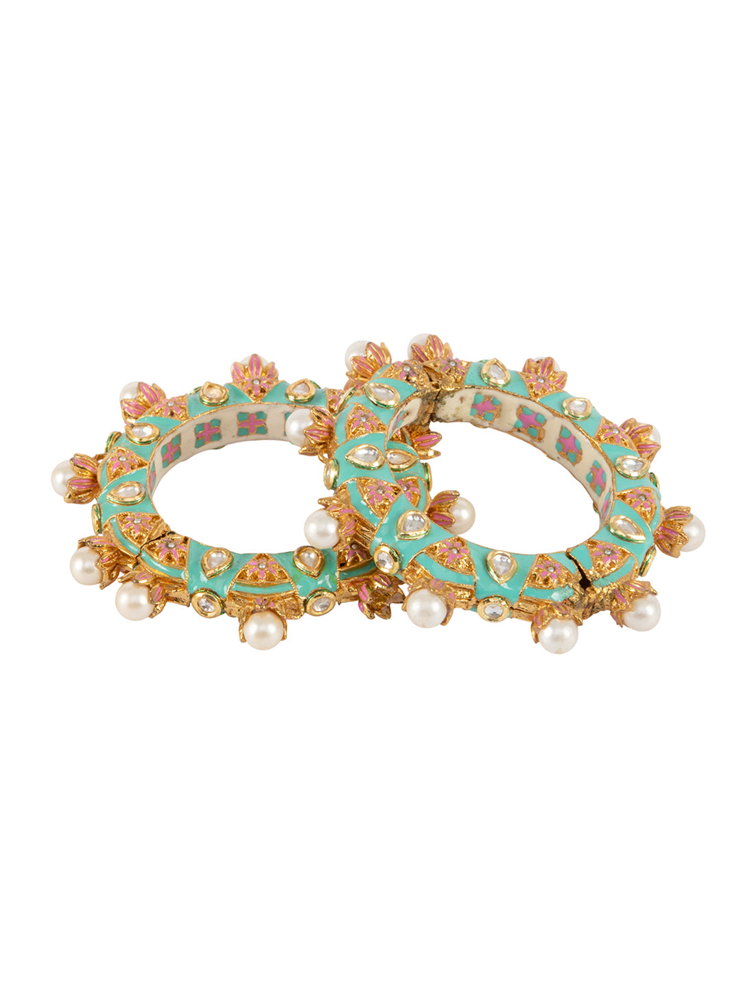 Firoza Rangrez-E-Bahar Bangle Set