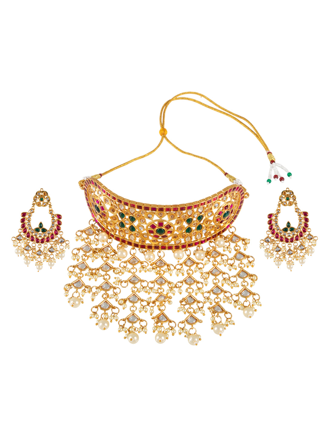 Firoza Shringarika Choker & Chandbaali Set