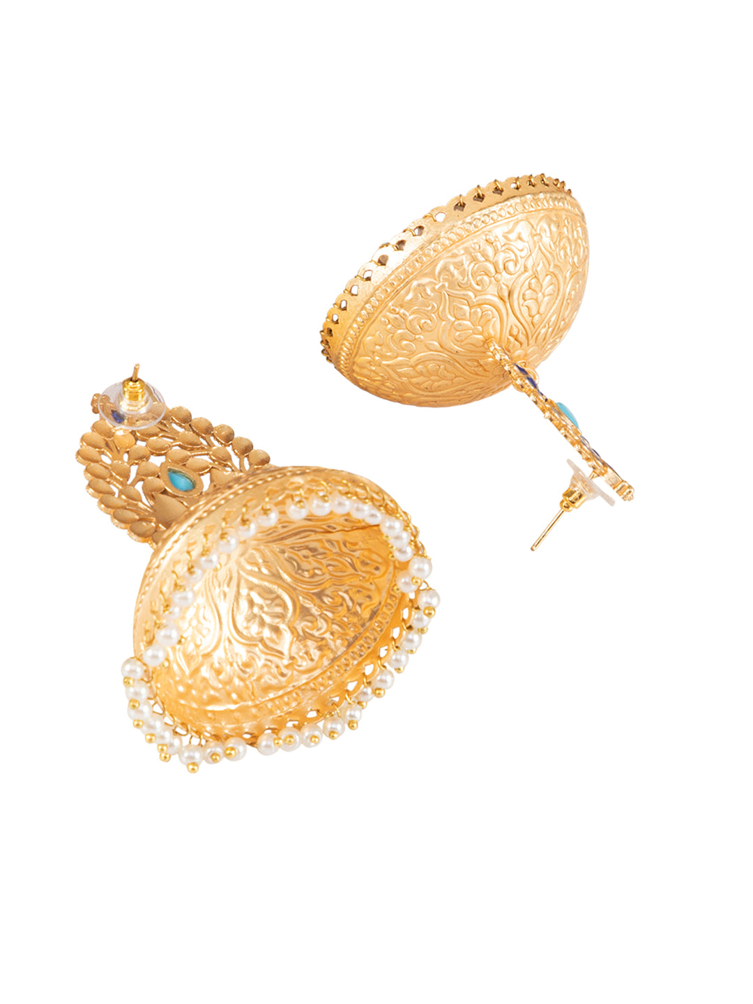 Firoza Mayur Manjari Jhumkas