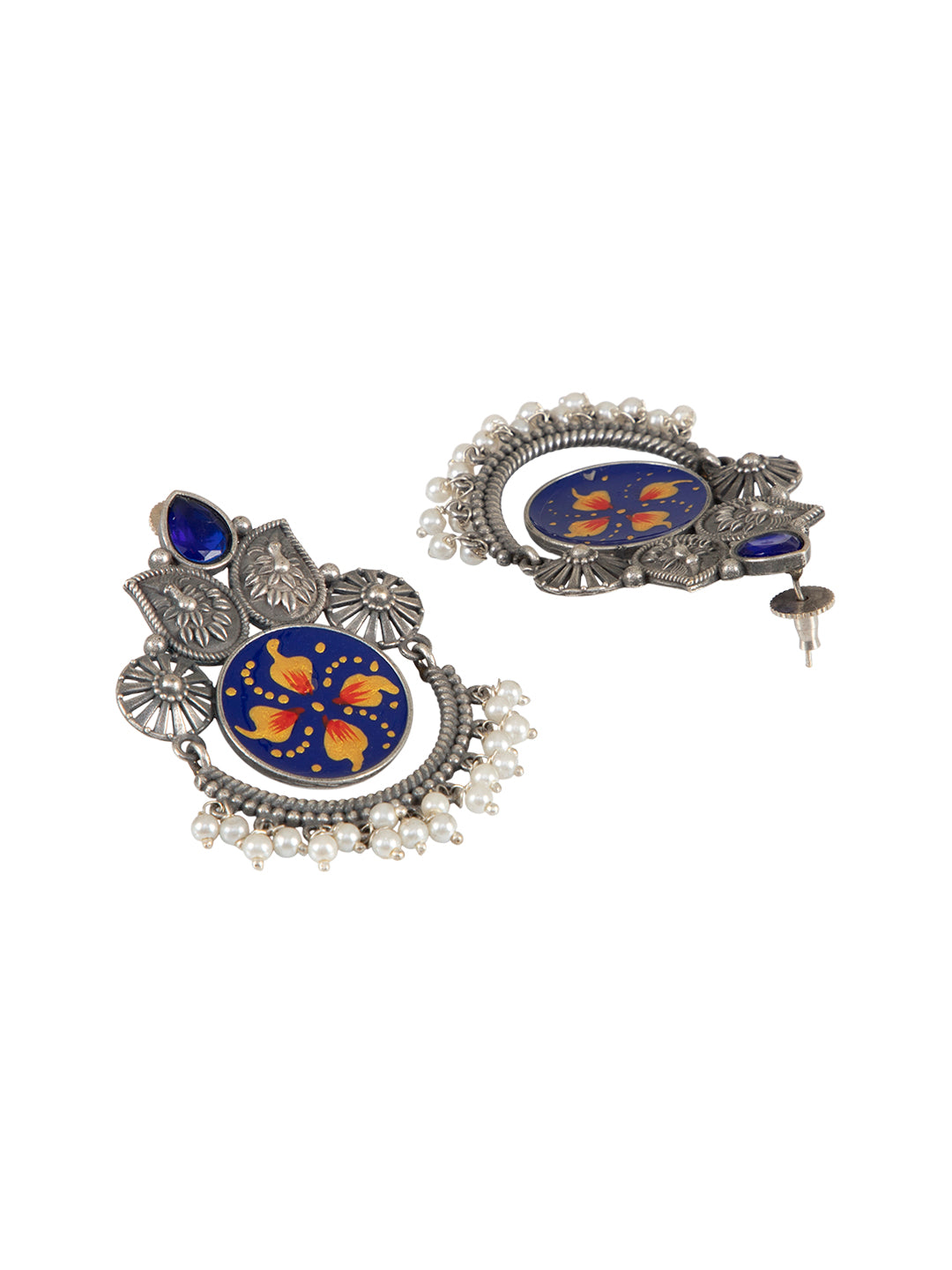 Firoza Indigo Blossom Artisan Chanbali