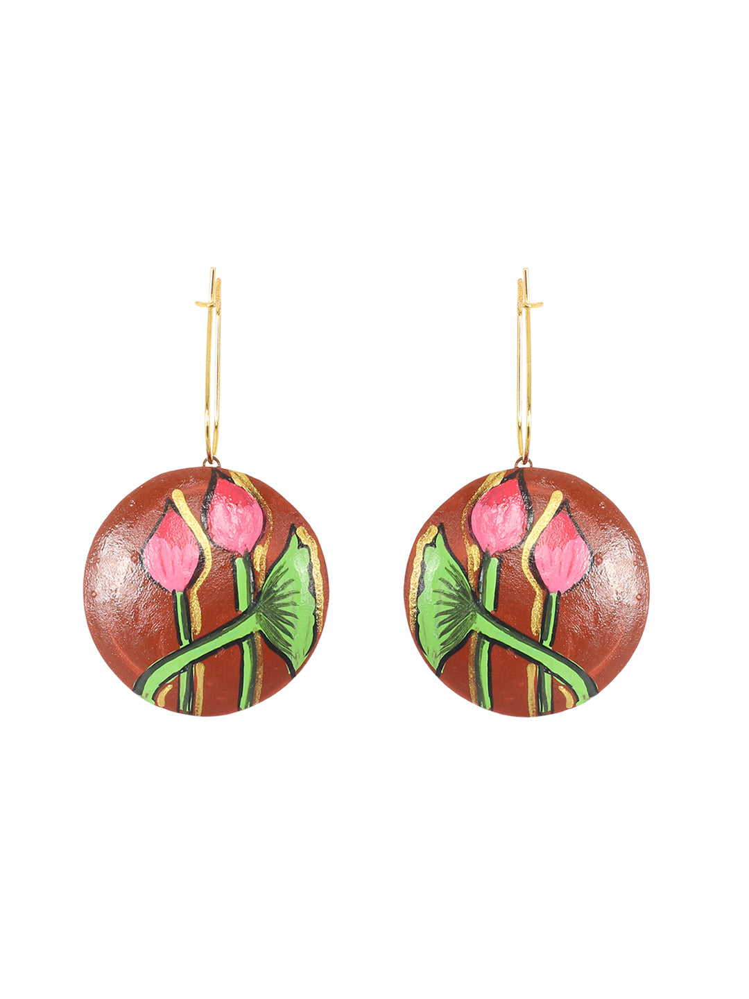 Firoza Vrindavan Bloom Terracotta Necklace Set