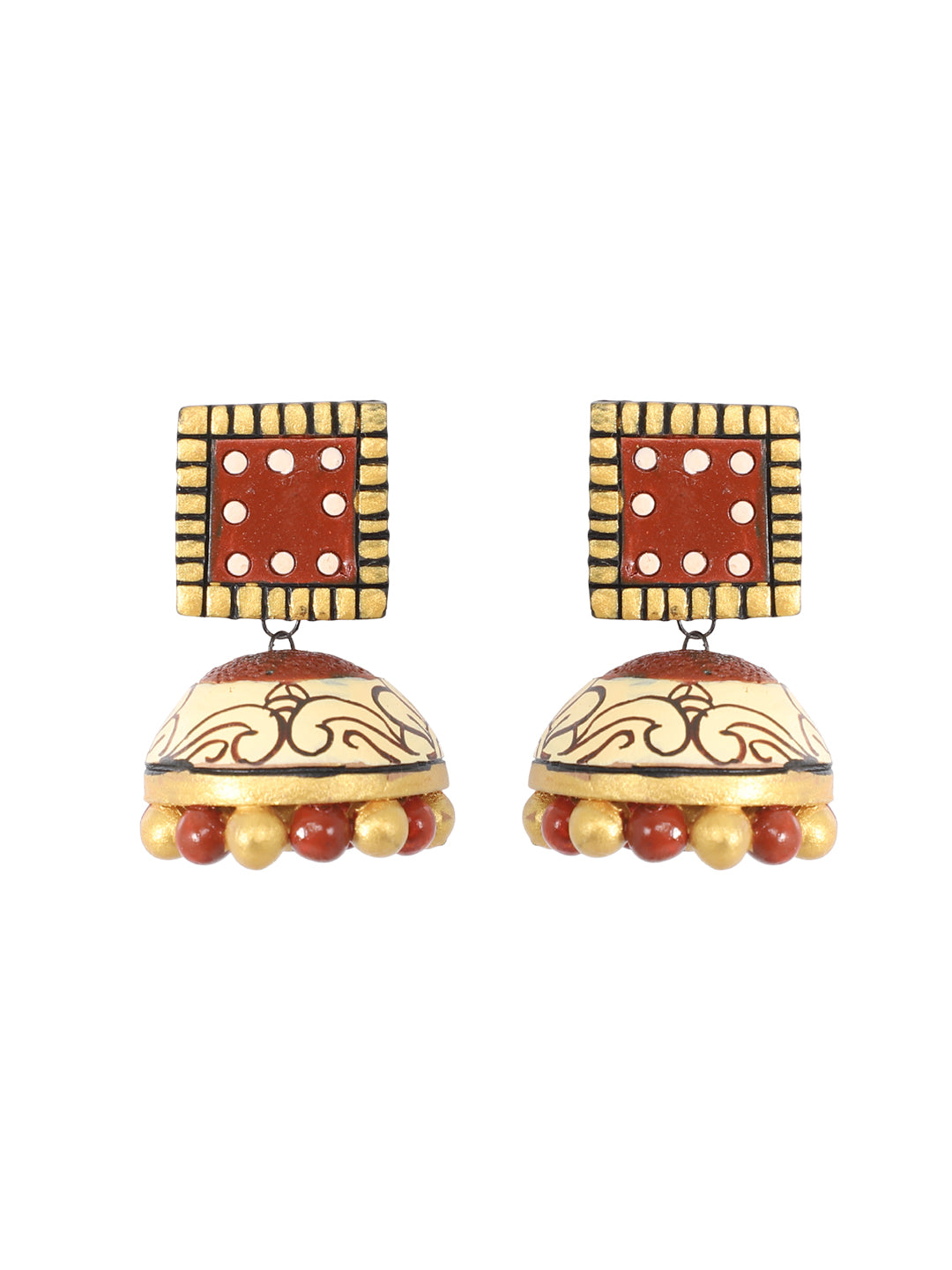 Firoza Mayura Heritage Terracotta Necklace Set