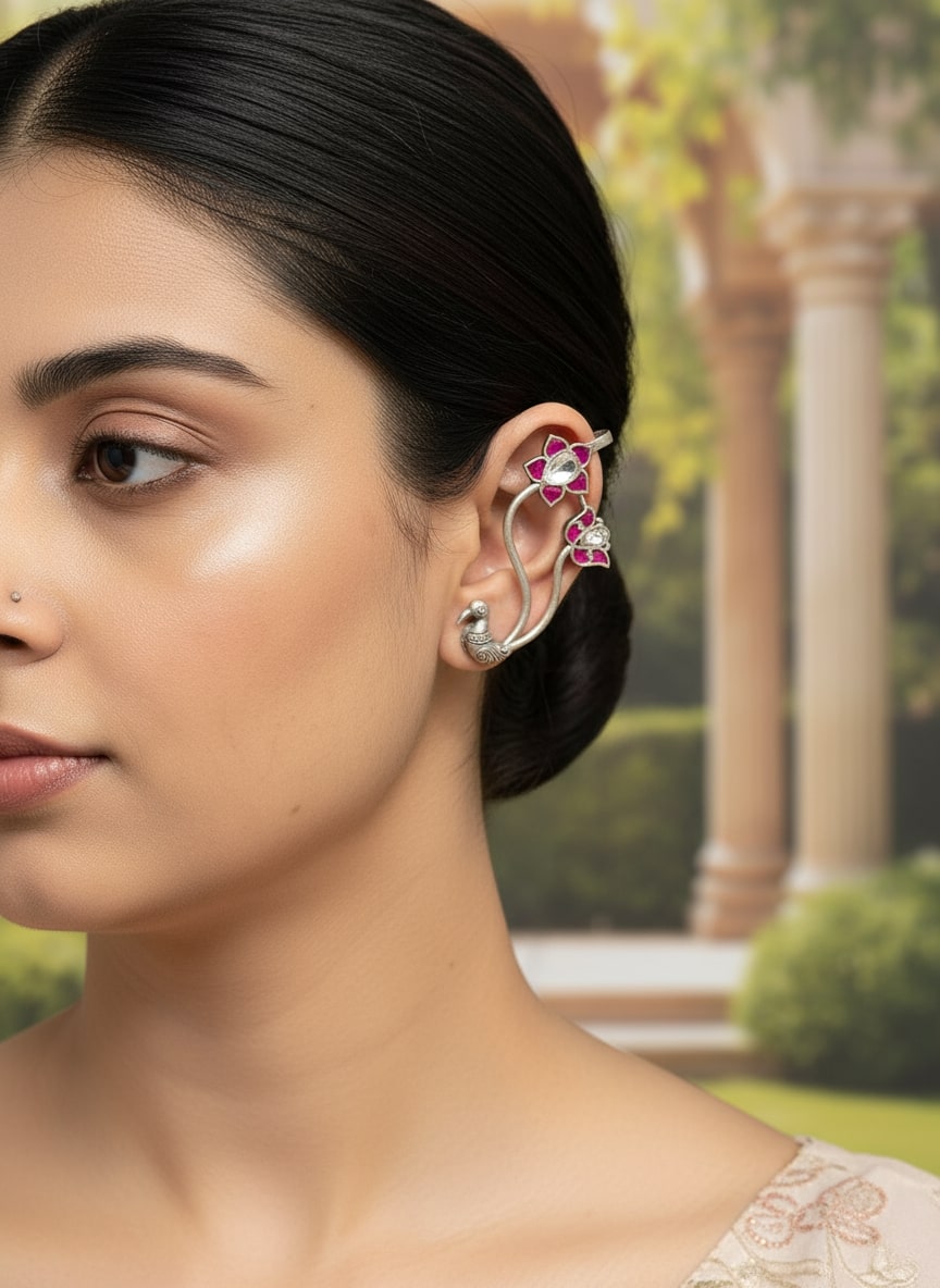 Firoza Whisper Of Gulab Ear Cuff