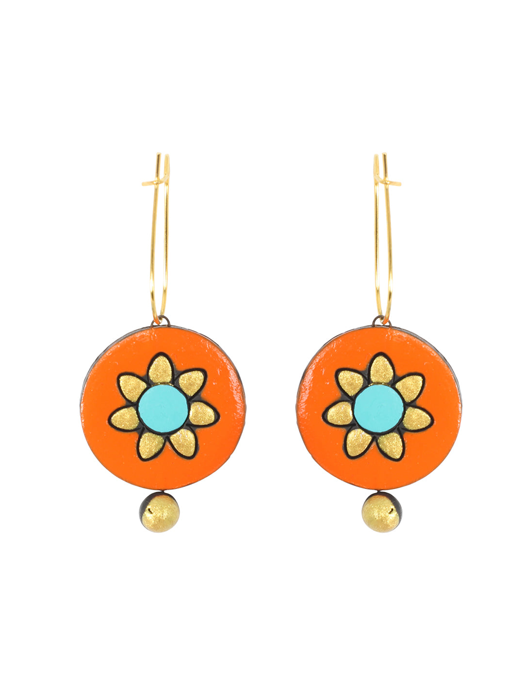 Firoza Peach Paradise Terracotta Necklace Set