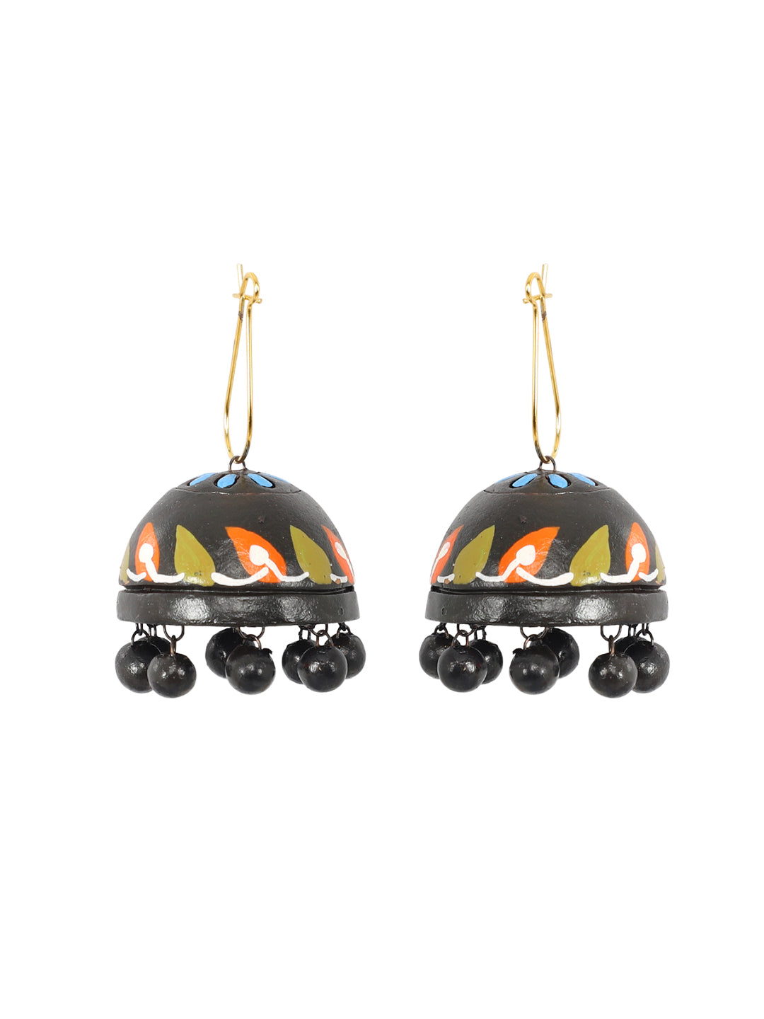 Firoza Mayura Madhubani Terracotta Necklace Set
