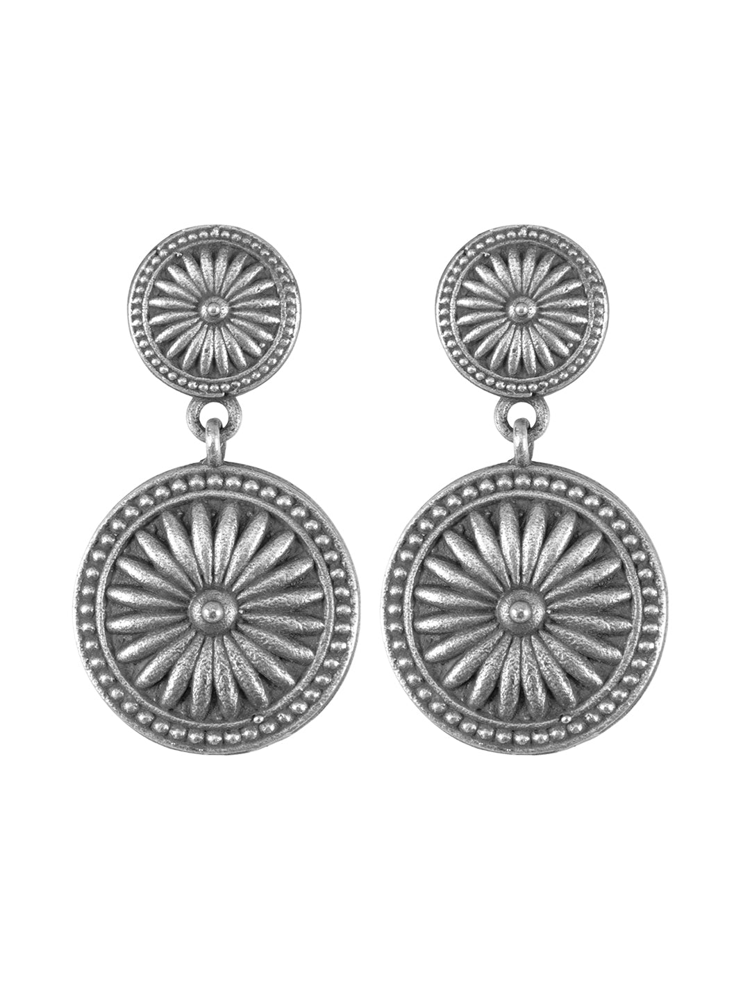 Firoza Katha Oxidized Sun Necklace Set