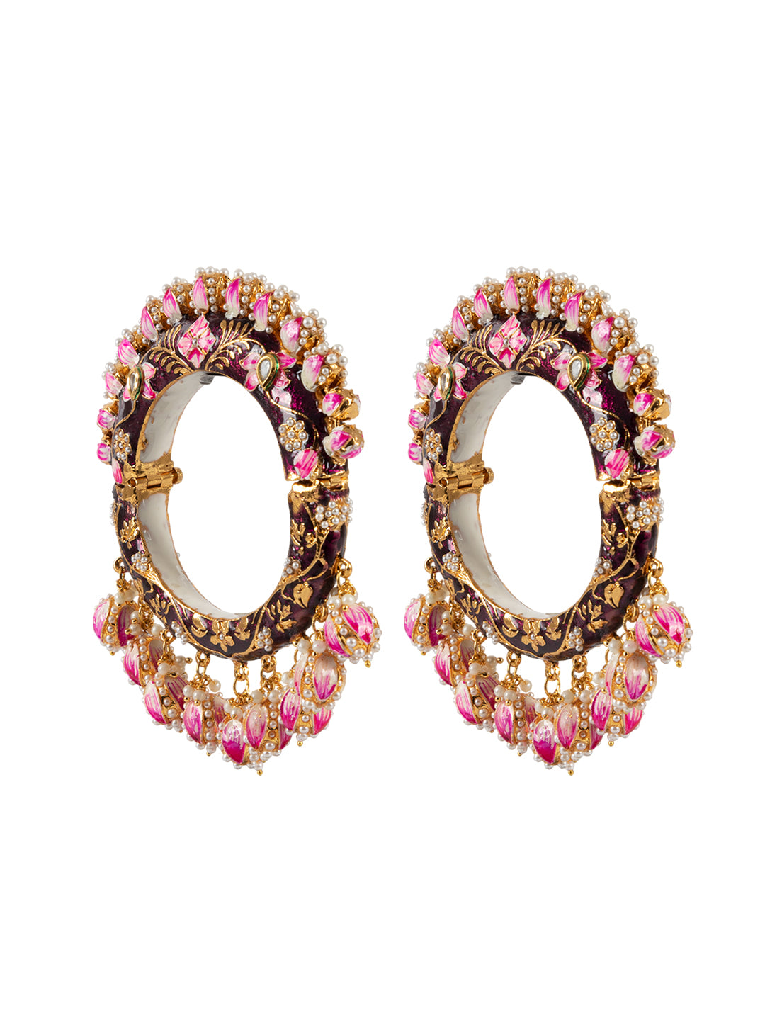 Firoza Kangan-e-Khushbu Meenakari Bangle Set 2.6