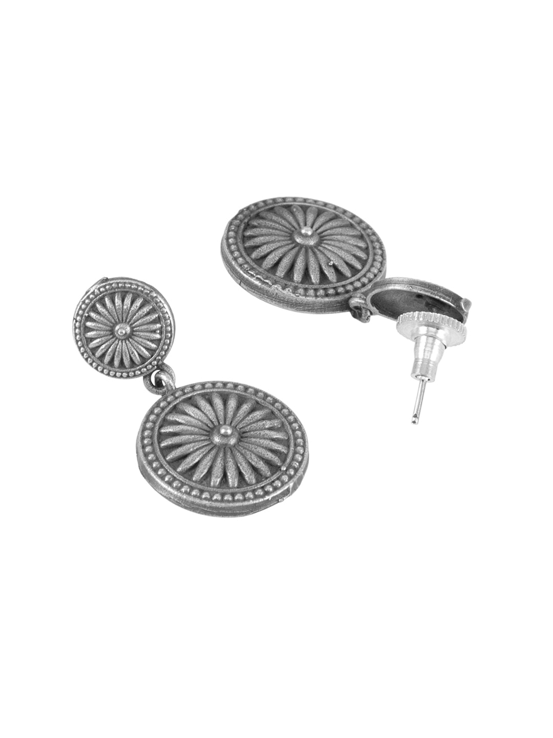 Firoza Katha Oxidized Sun Necklace Set