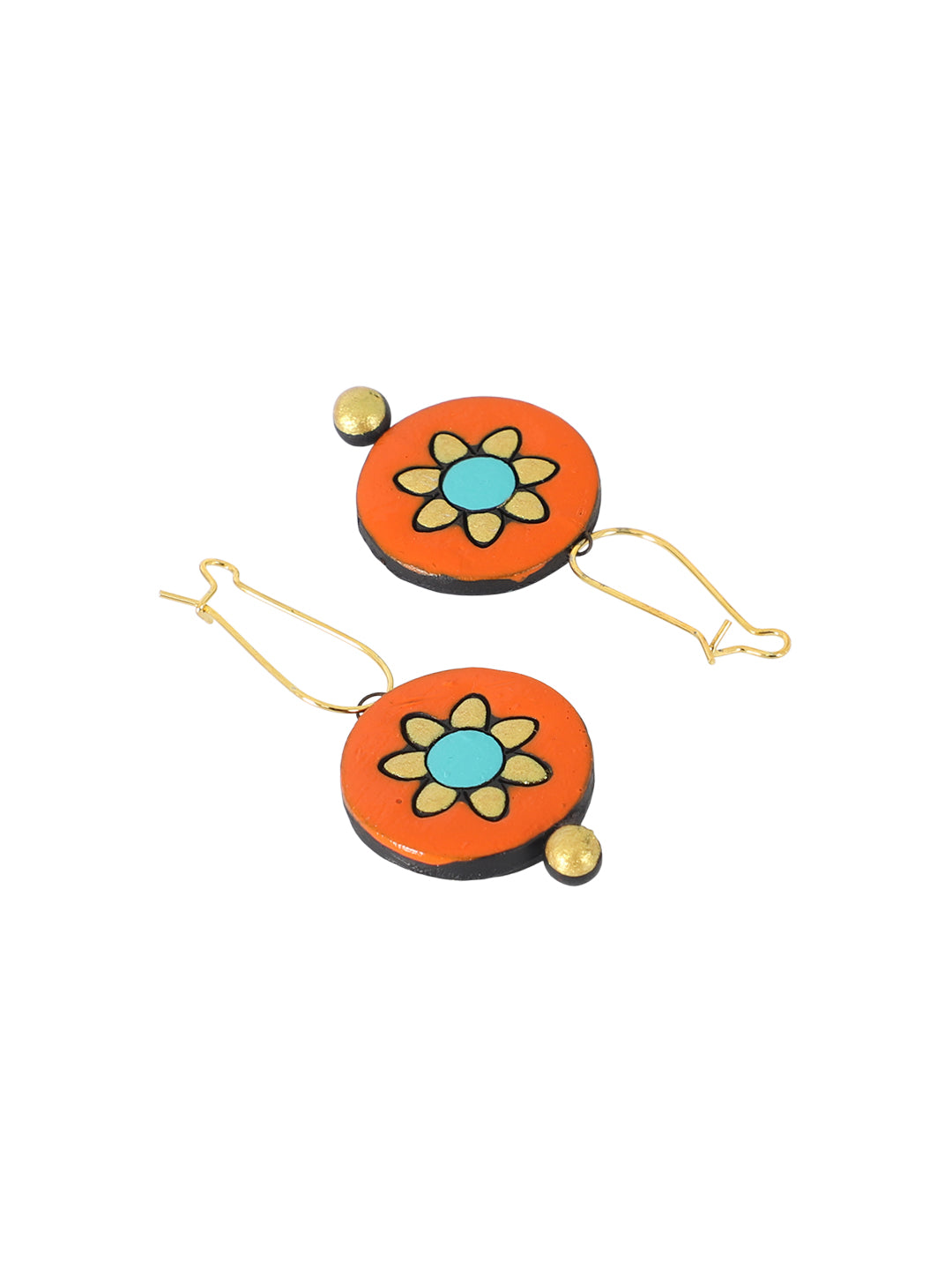 Firoza Peach Paradise Terracotta Necklace Set