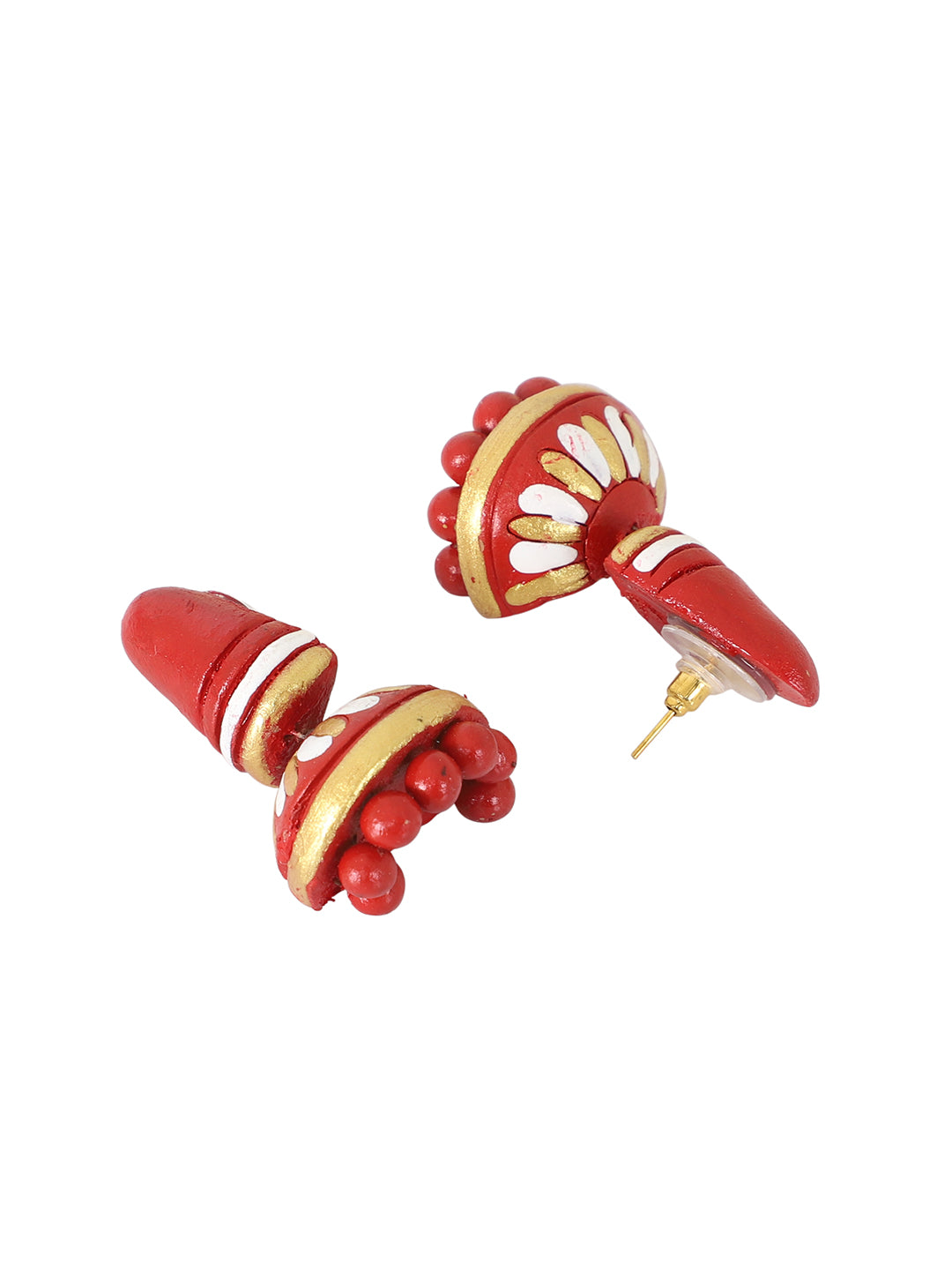 Firoza Kumudini Jhumka Terracotta Necklace Set