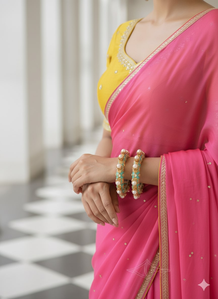 Firoza Rangrez-E-Bahar Bangle Set