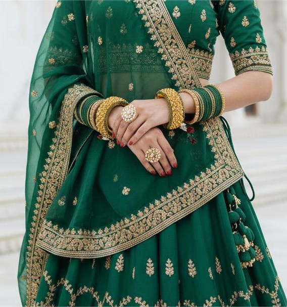 Firoza Royal Enchantress Ponchi Green 2.6