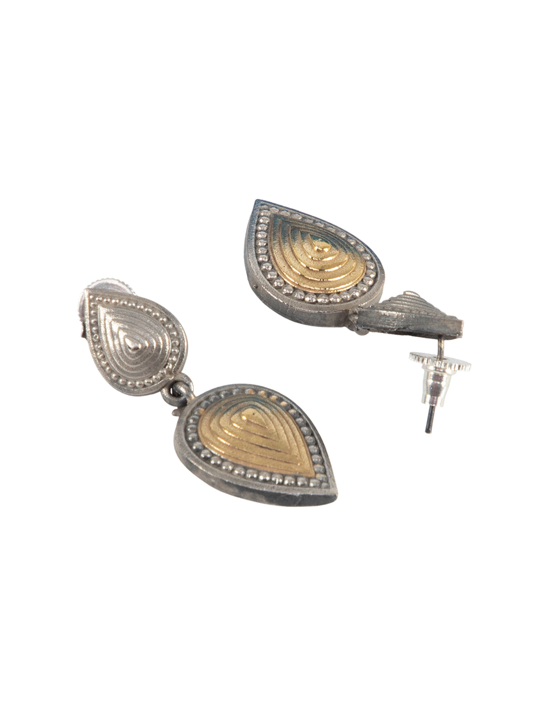 Firoza Aarohi Dual-Tone Teardrop Necklace Set