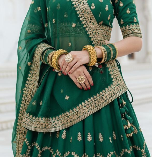 Firoza Royal Enchantress Ponchi Green 2.8