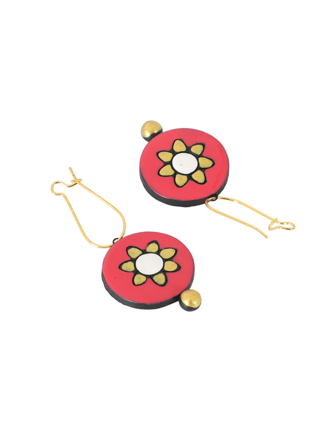Firoza Pink Tribal Tales Terracotta Necklace Set