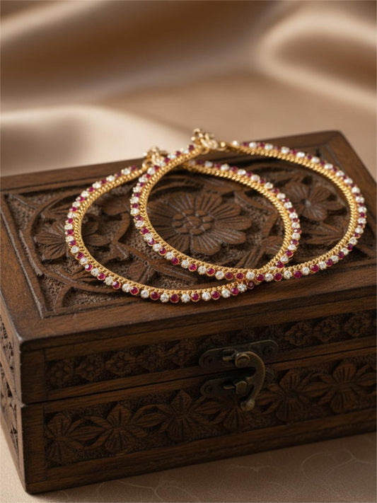 Firoza Vasantika Anklets
